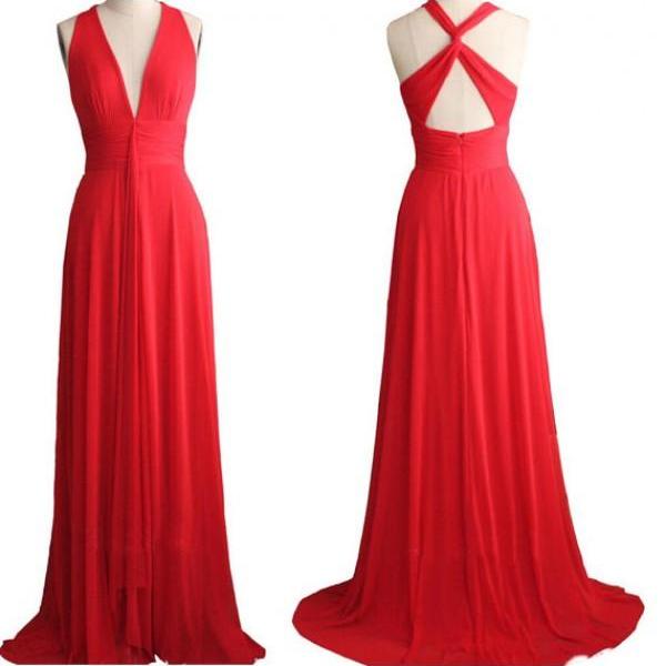 red formal two piece