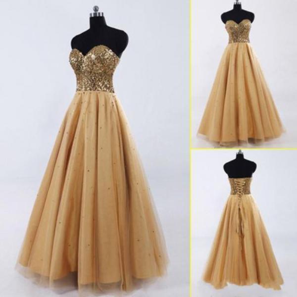 teal and gold gown